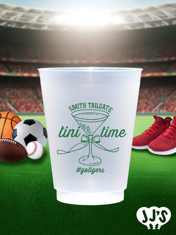 Tini Time Custom Tailgate Party Frosted Cups - JJ's Party House