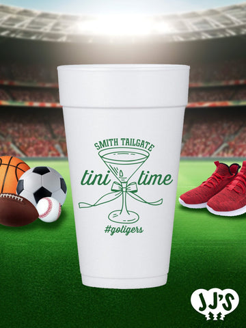 Tini Time Custom Tailgate Styrofoam Cups - JJ's Party House