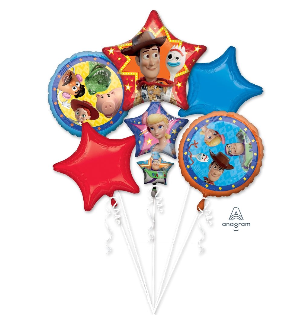 Toy Story 4 Balloon Bouquet - JJ's Party House: Custom Party Favors, Napkins & Cups