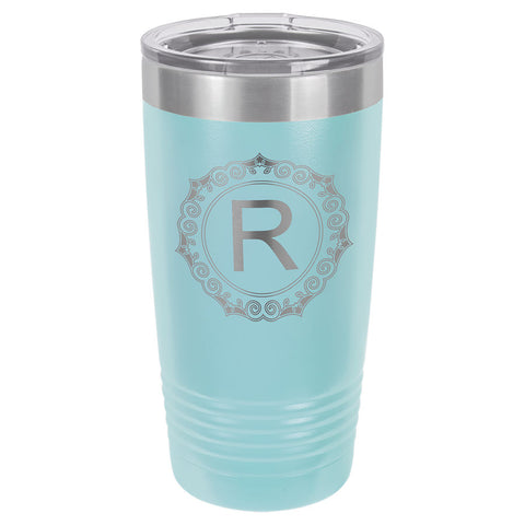 Polar Camel 20 oz. Light Blue Ringneck Vacuum Insulated Tumbler