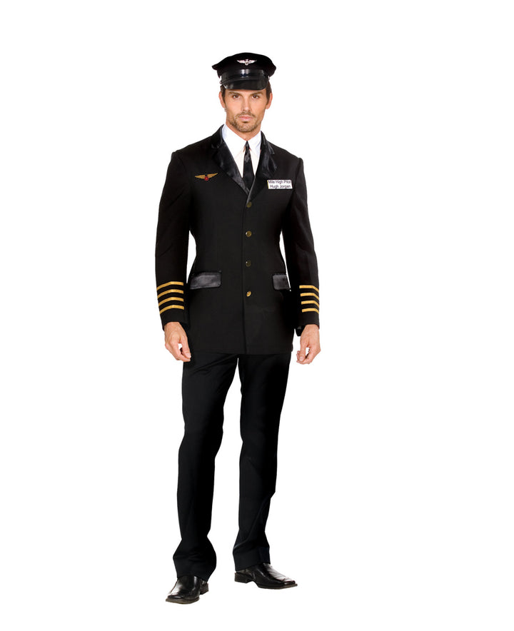 Dreamgirl Men's Mile High Pilot Hugh Jorgan Costume