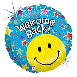 Welcome Back Mylar Balloon 18" - JJ's Party House: Custom Party Favors, Napkins & Cups