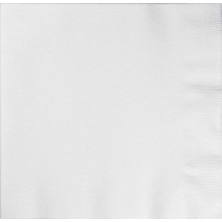White Better Than Linen Dinner Napkins 50ct - JJ's Party House McAllen, TX