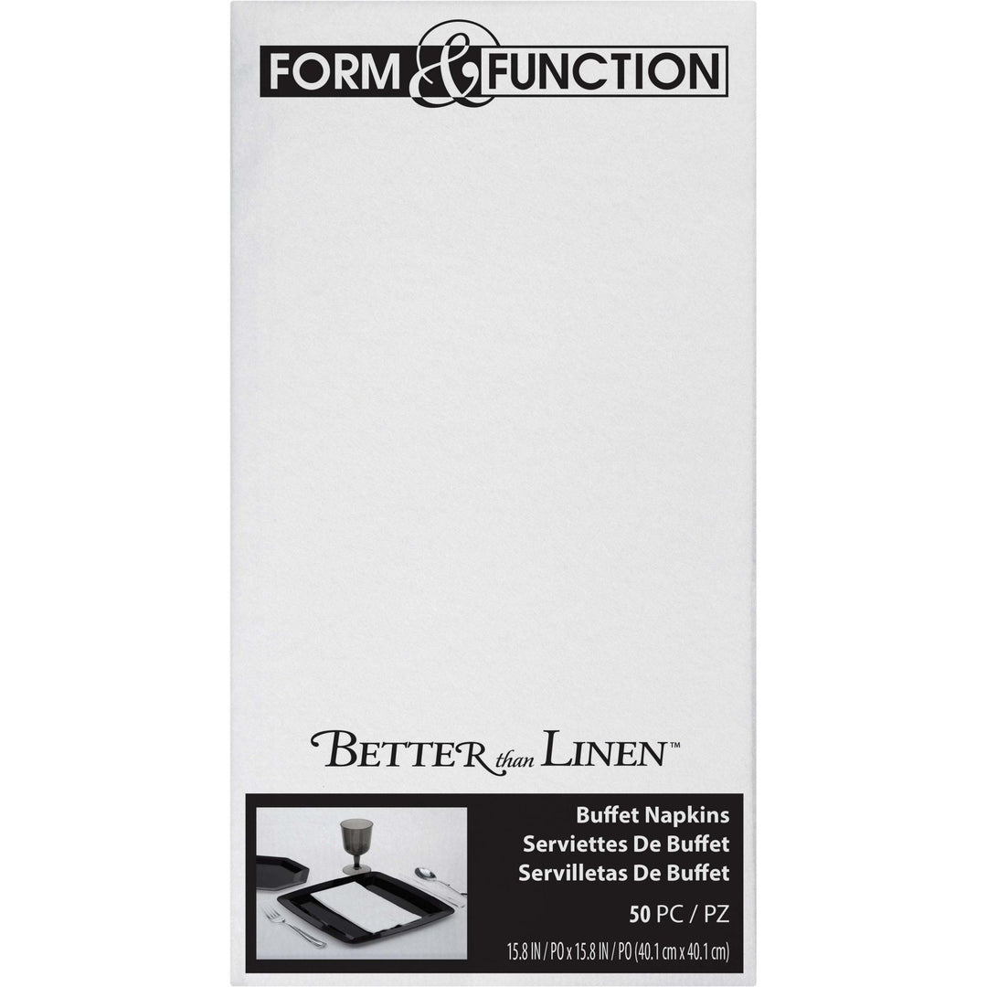 White Better Than Linen Guest Towels 50ct - JJ's Party House McAllen, TX