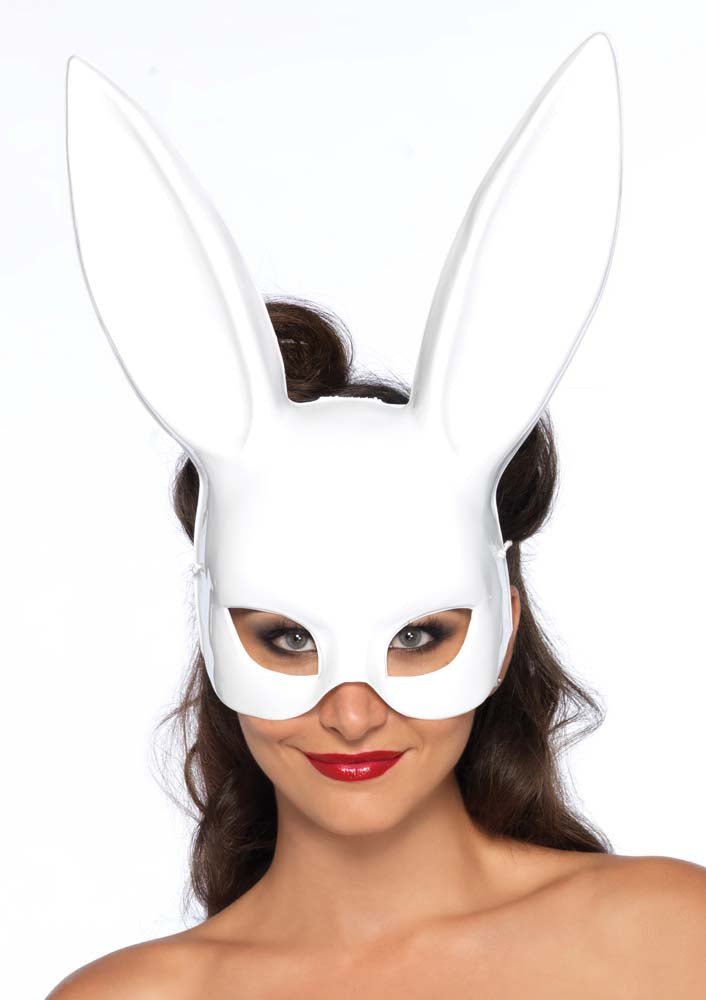 White Bunny Mask - JJ's Party House: Custom Party Favors, Napkins & Cups