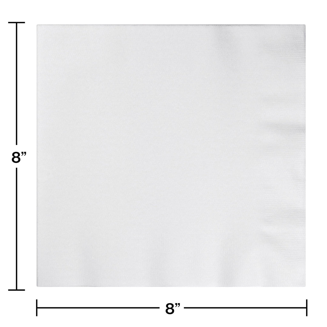 White Dinner Napkins - Better Than Linen 24ct - JJ's Party House McAllen, TX