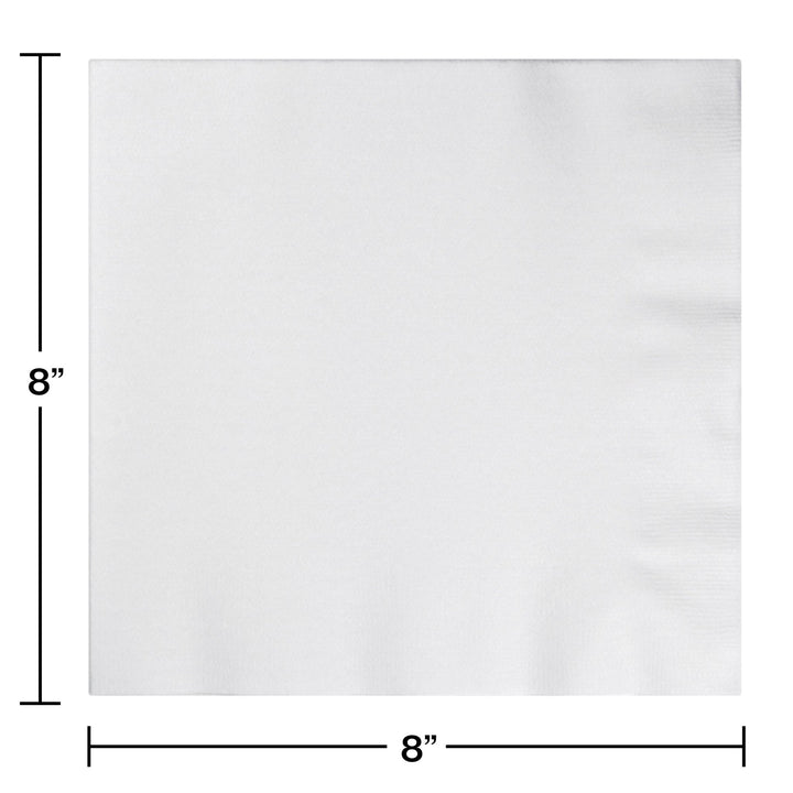 White Dinner Napkins - Better Than Linen 24ct - JJ's Party House McAllen, TX