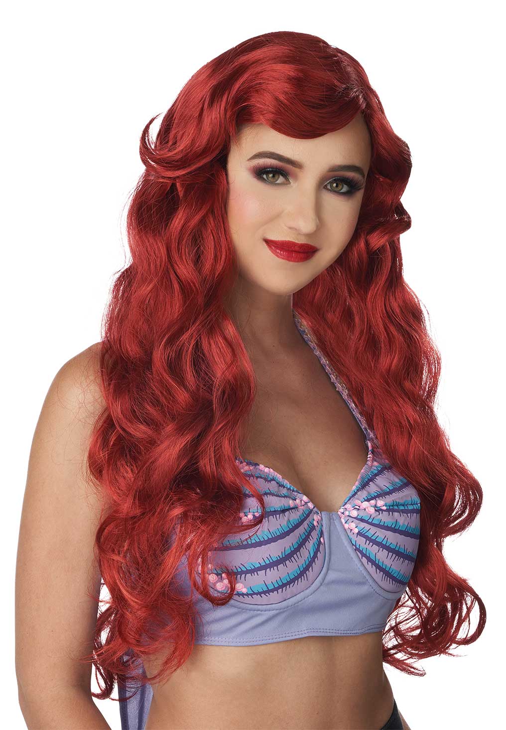 Women's Fairytale Mermaid Red Wig - JJ's Party House
