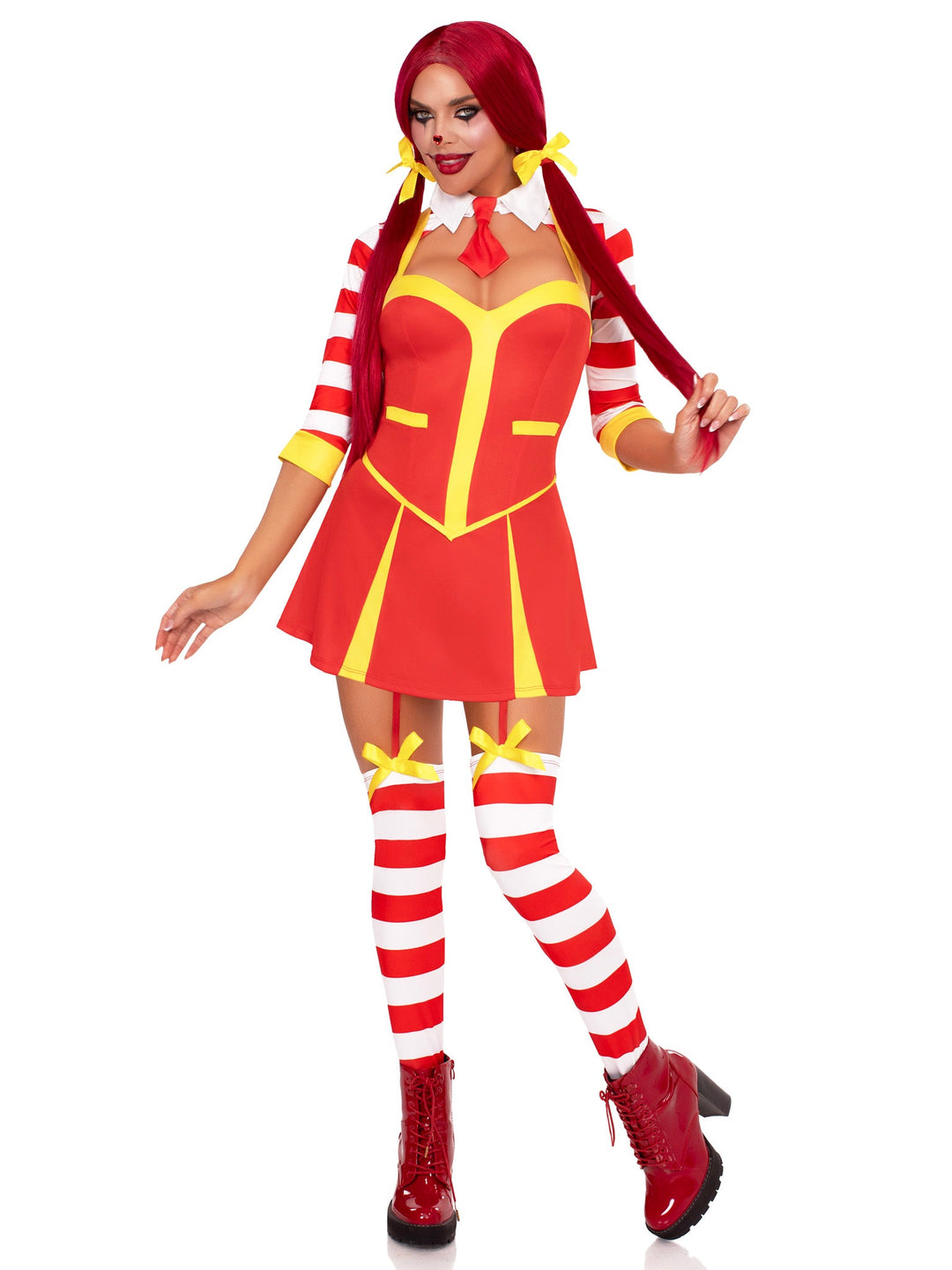 Women's Ketchup Clown Costume - JJ's Party House