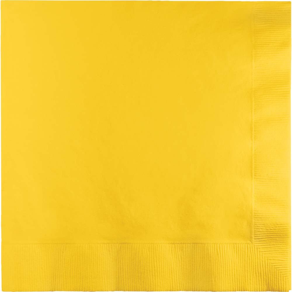 Yellow Luncheon Napkins 3Ply 50ct - JJ's Party House McAllen, TX