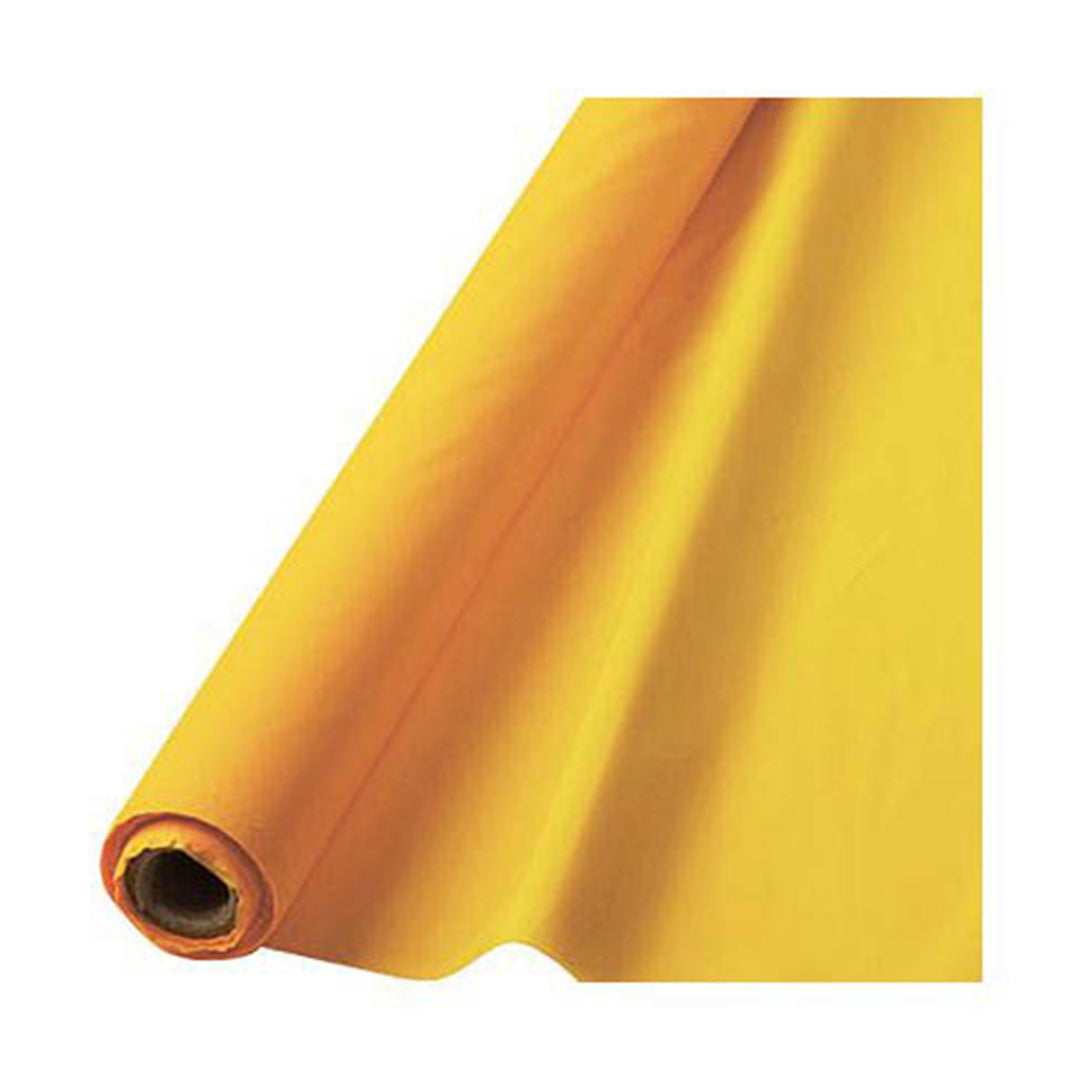 Yellow Plastic Table Cover Roll, 40" x 150' - JJ's Party House McAllen, TX