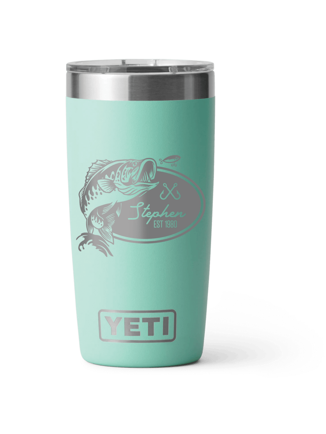 Yeti 20oz Personalized Tumbler Gift for Fishing, Fisherman, Fly Fishing, Beach, Lake or Ocean Enthusiast - JJ's Party House: Birthday, Balloons & Custom Party Favors