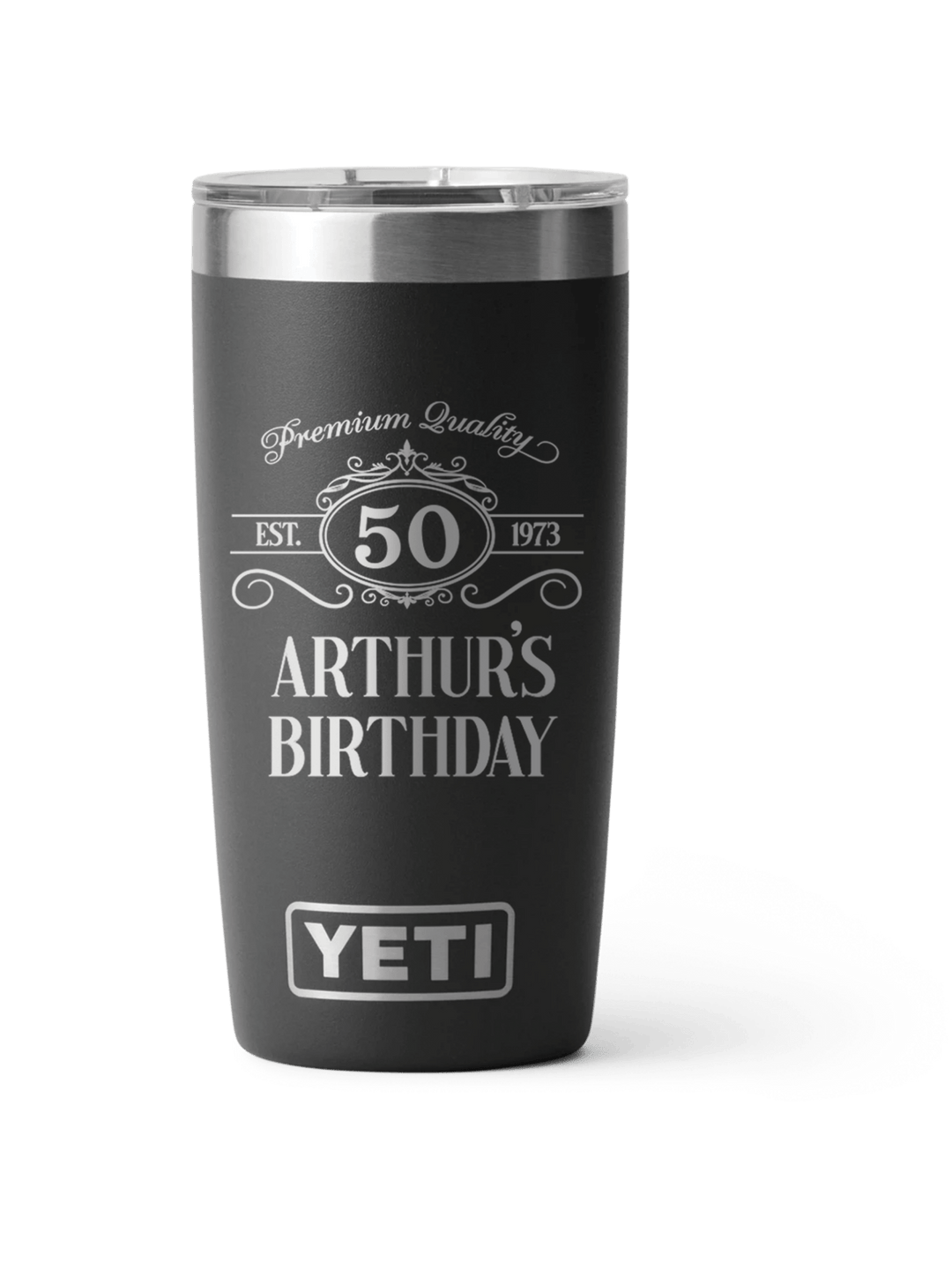 Yeti Personalized 20oz Laser Engraved Birthday Gift for Men and Women - JJ's Party House: Birthday, Balloons & Custom Party Favors