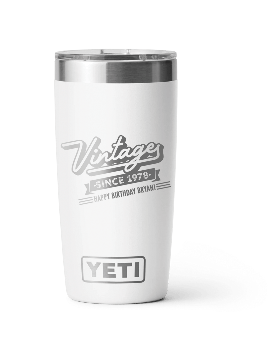 Yeti Personalized 20oz Laser Engraved Birthday Gift for Men and Women - JJ's Party House: Birthday, Balloons & Custom Party Favors