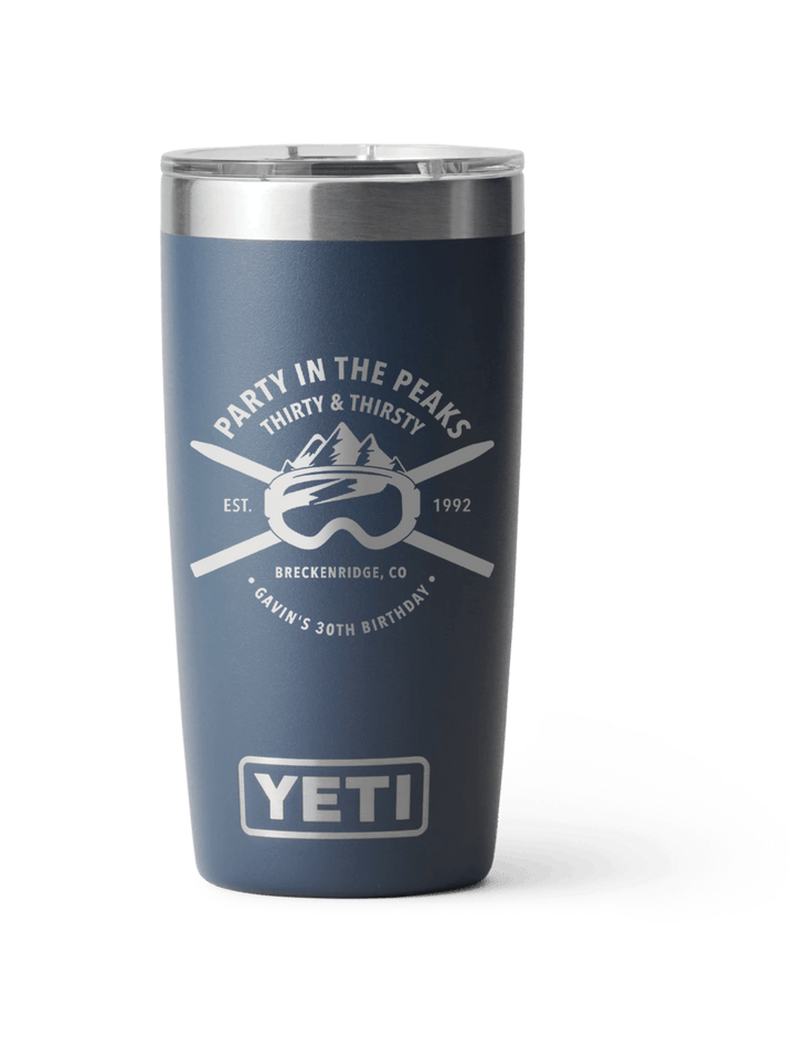 Yeti Personalized 20oz Laser Engraved Birthday Gift for Men and Women - JJ's Party House: Birthday, Balloons & Custom Party Favors