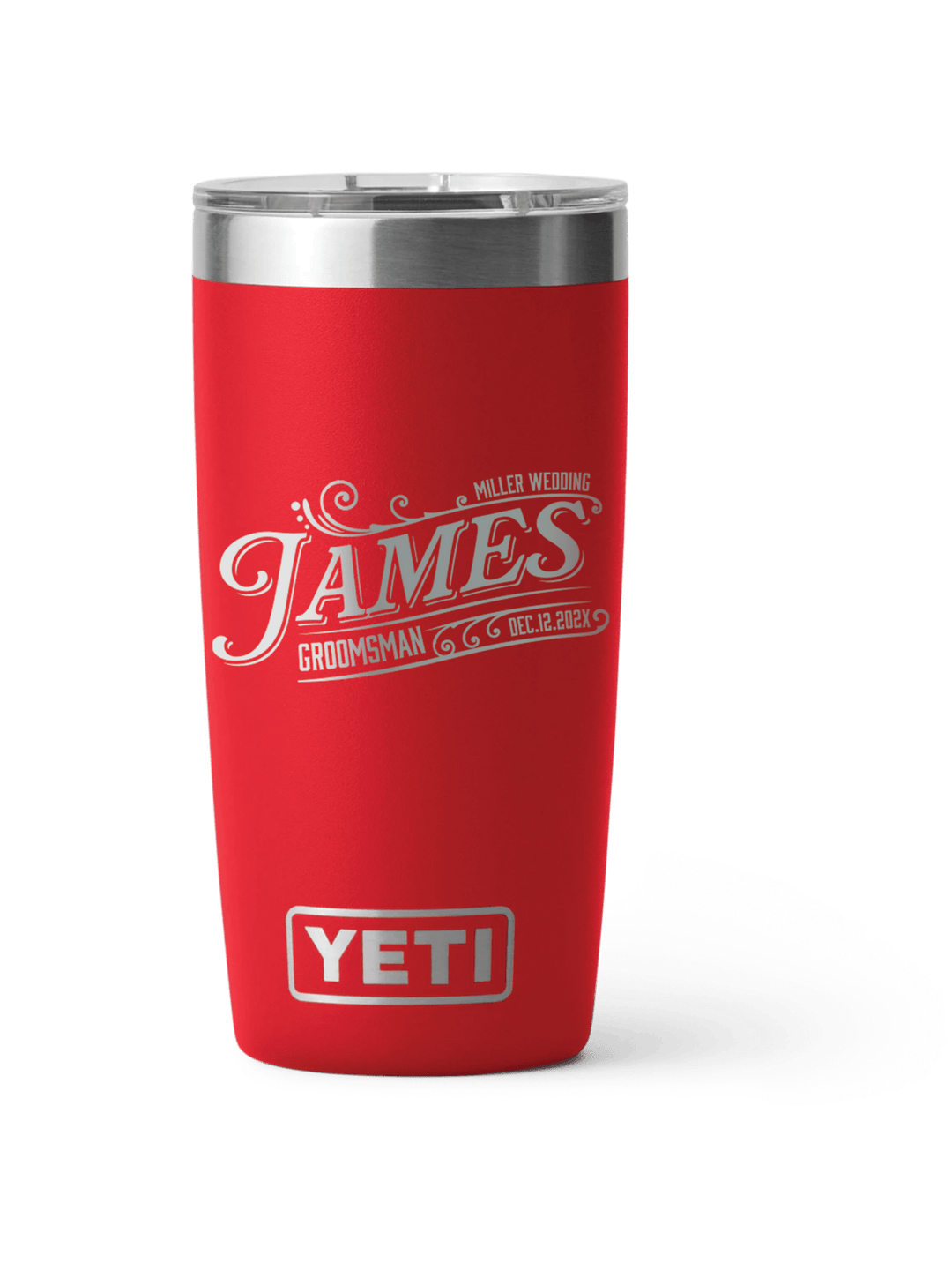 Yeti Personalized 20oz Laser Engraved Groomsman Gift for Bridal Party - JJ's Party House: Birthday, Balloons & Custom Party Favors