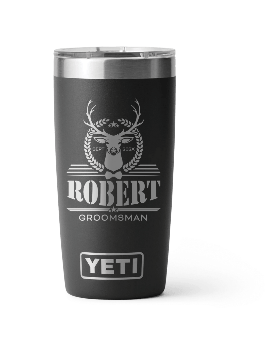 Yeti Personalized 20oz Laser Engraved Groomsman Gift for Bridal Party - JJ's Party House: Birthday, Balloons & Custom Party Favors