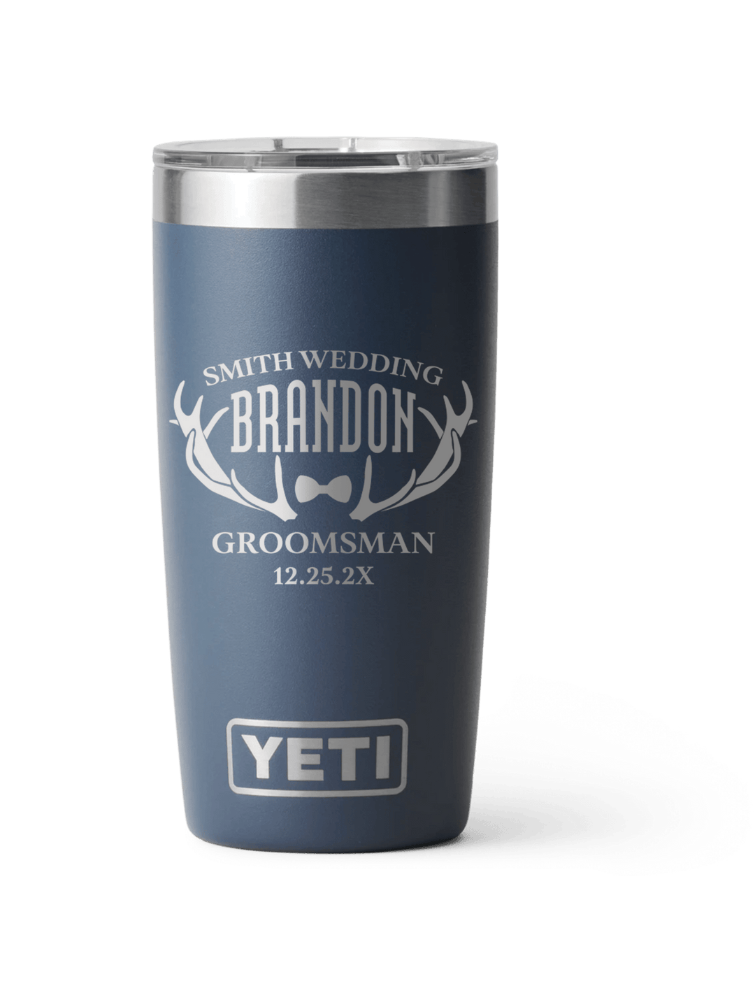 Yeti Personalized 20oz Laser Engraved Groomsman Gift for Bridal Party - JJ's Party House: Birthday, Balloons & Custom Party Favors