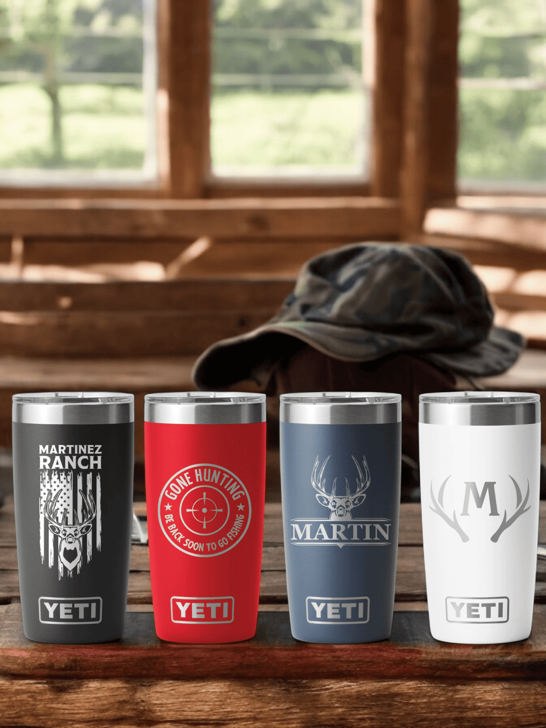 Yeti Personalized 20oz Tumbler Gift for Hunting, Ranching, Cattle Brand Enthusiast - JJ's Party House: Birthday, Balloons & Custom Party Favors