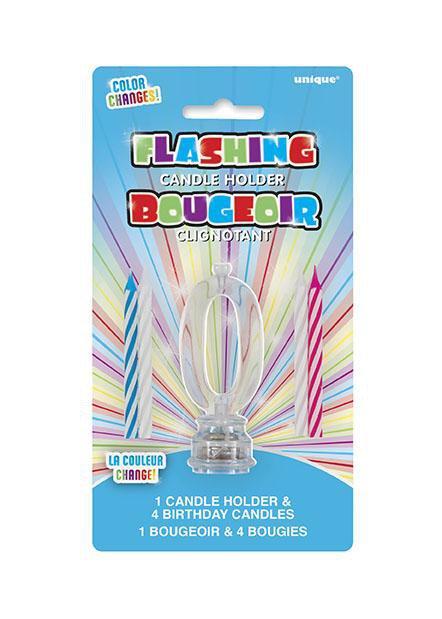 0 - Flashing Candle Holder w/ - JJ's Party House
