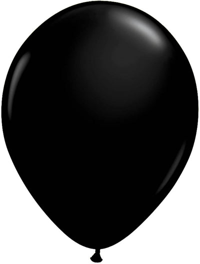 11'' Black Latex Balloons - JJ's Party House - Custom Frosted Cups and Napkins
