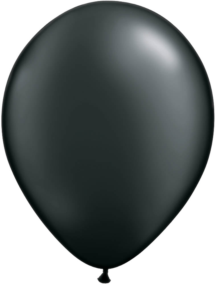 11'' PEARL BLACK LATEX BALLOONS - JJ's Party House