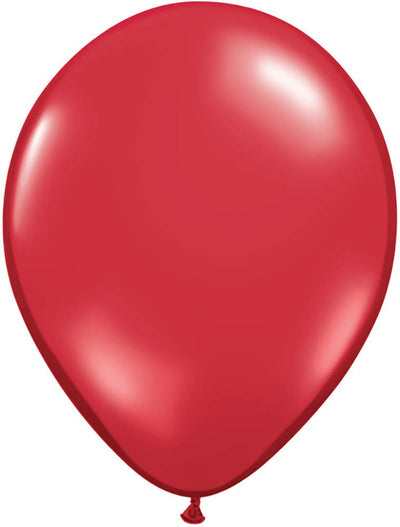 11'' RUBY RED LATEX BALLOONS - JJ's Party House - Custom Frosted Cups and Napkins