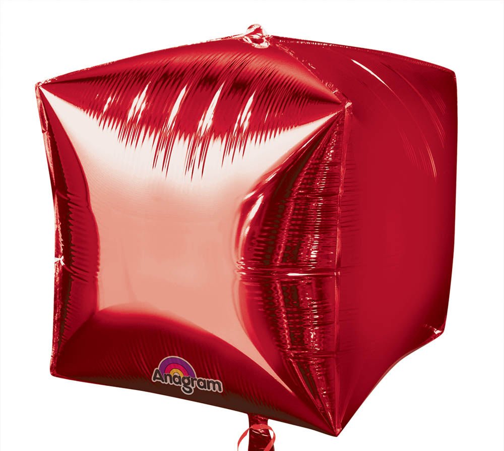 15'' CUBE RED - FLT - JJ's Party House