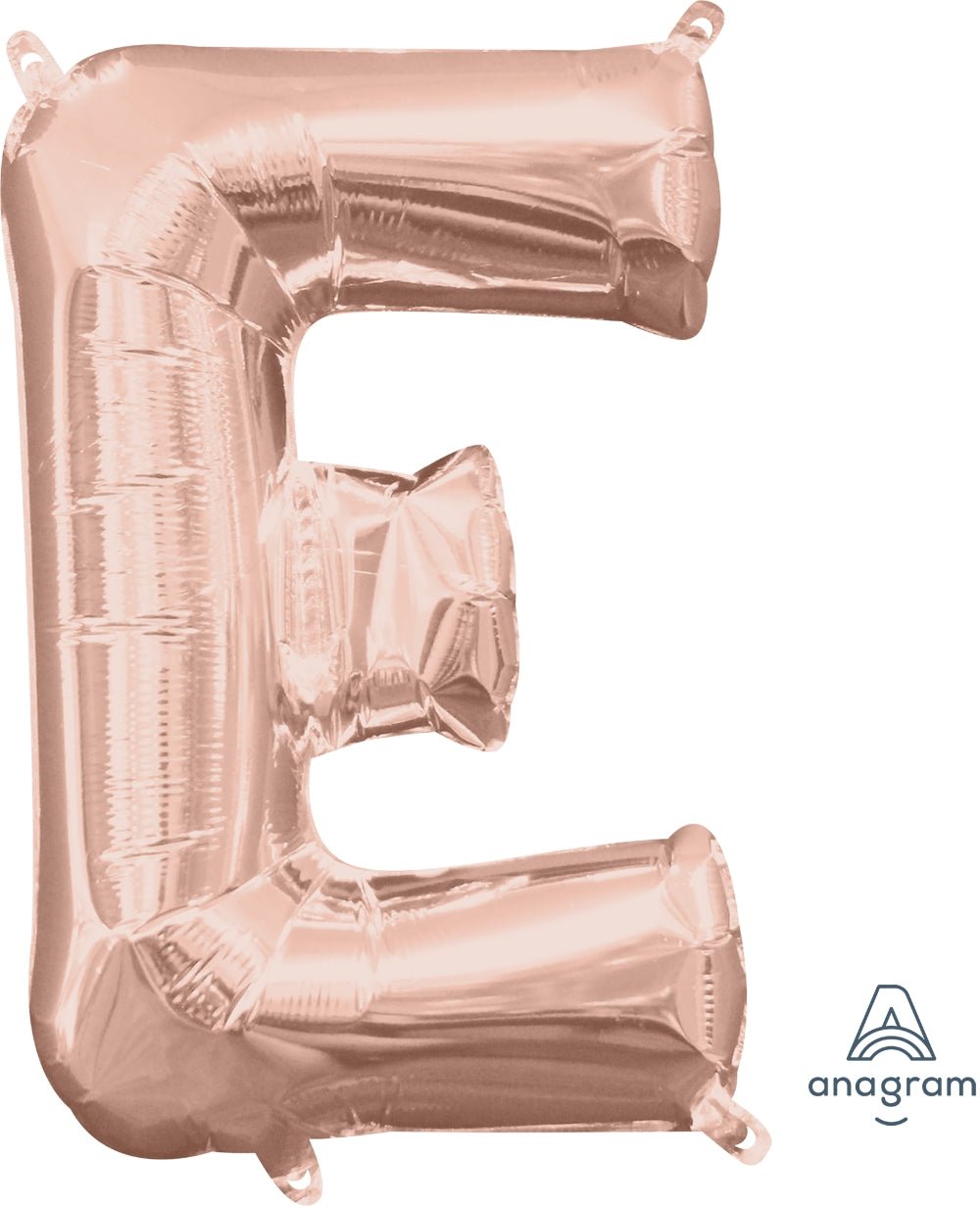 16'' Letter E Rose Gold - JJ's Party House