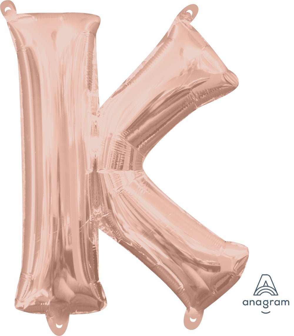16'' Letter K Rose Gold - JJ's Party House
