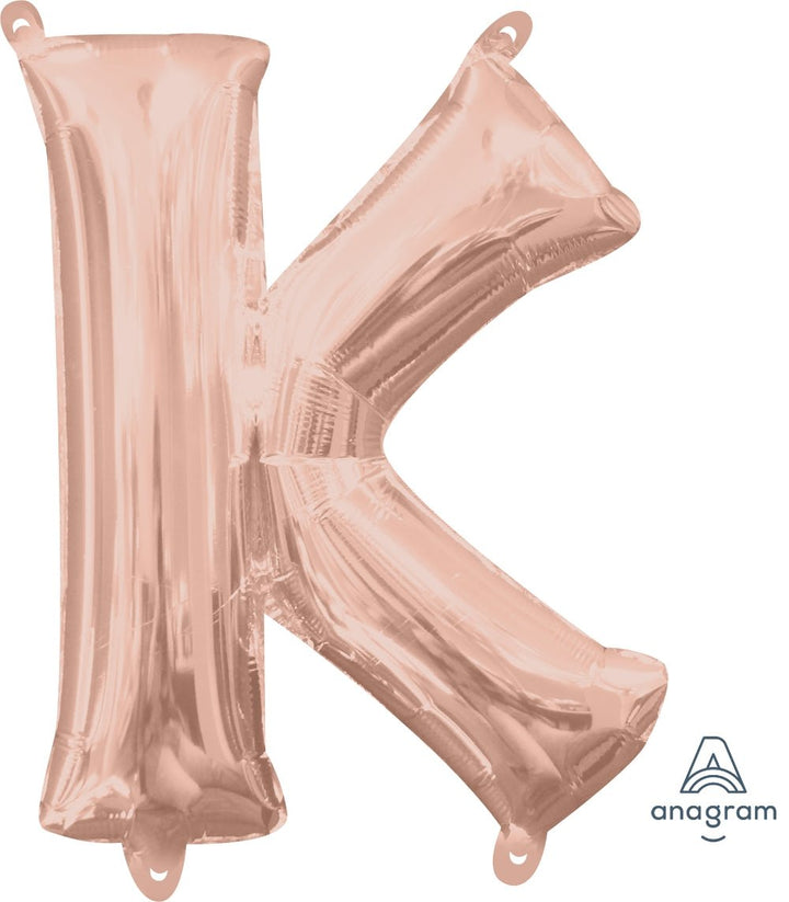 16'' Letter K Rose Gold - JJ's Party House