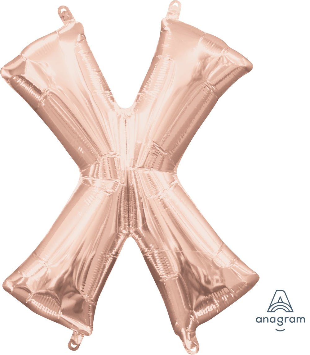 16'' Letter X Rose Gold - JJ's Party House