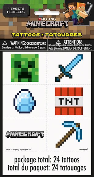 24 Minecraft Tattoos - JJ's Party House