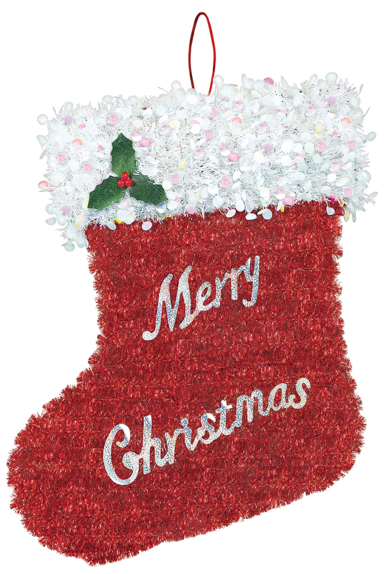Deluxe Tinsel Stocking