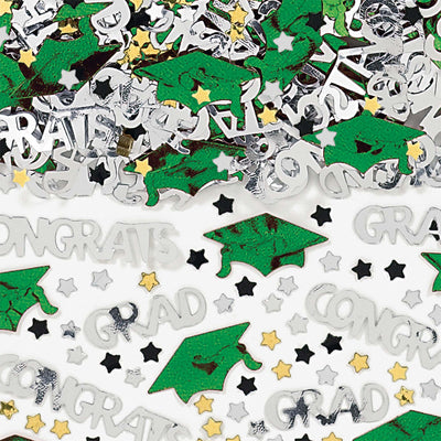 Graduation Green Confetti
