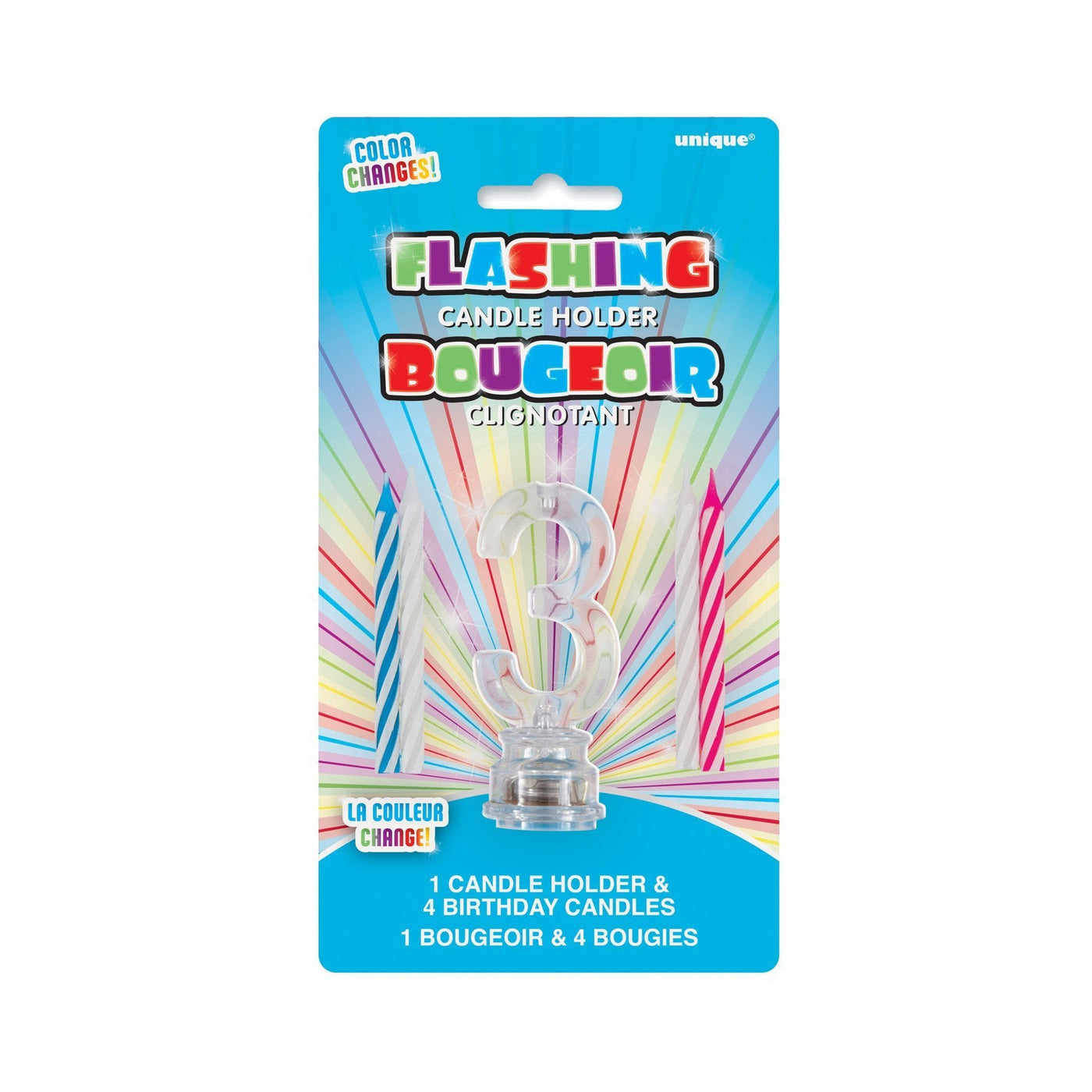 3 - Flashing Candle Holder w/ - JJ's Party House