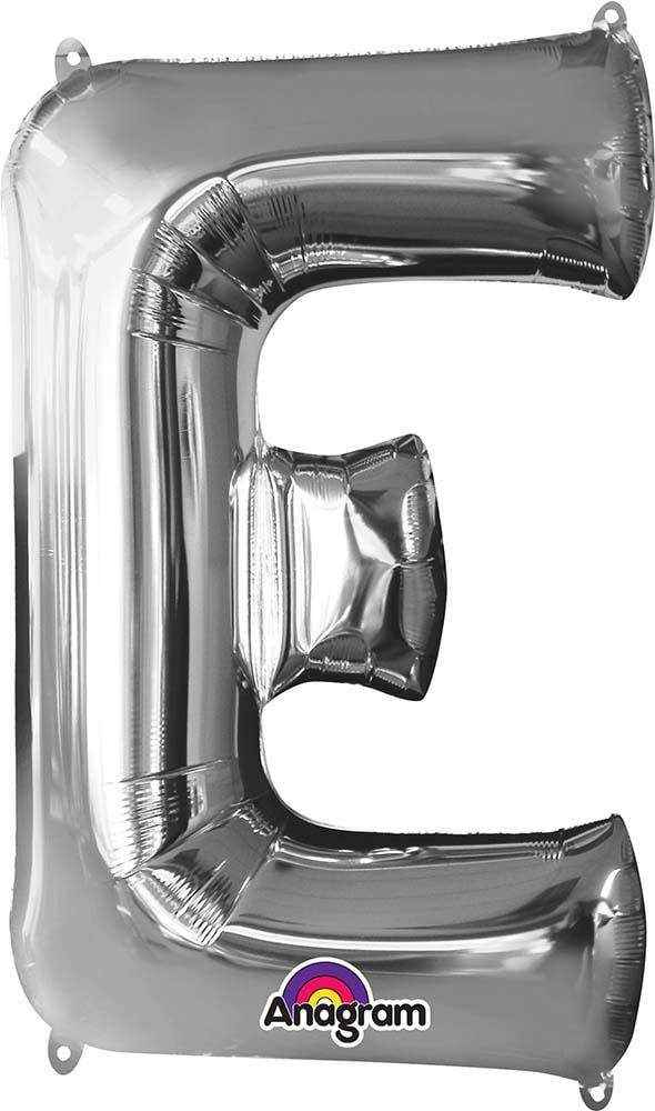 33'' LETTER E SILVER - JJ's Party House