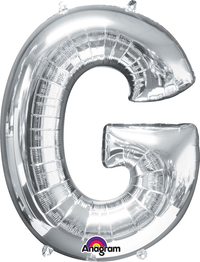 33'' LETTER G SILVER - JJ's Party House