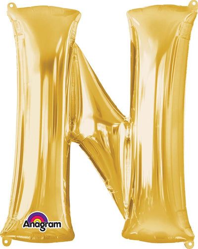 33'' LETTER N GOLD - JJ's Party House