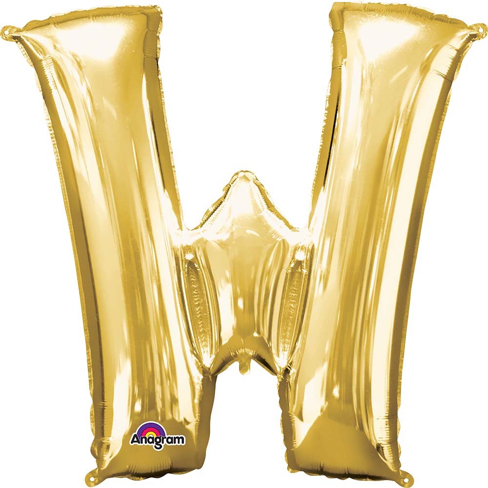 33'' LETTER W GOLD - JJ's Party House