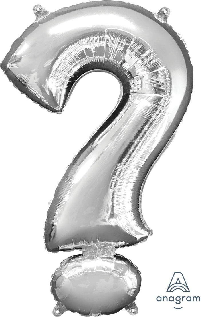 36'' SYMBOL QUESTON MARK SILVER - JJ's Party House