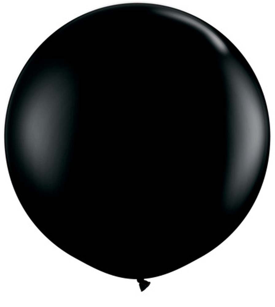 3ft Black Onyx Balloons 2ct - JJ's Party House - Custom Frosted Cups and Napkins