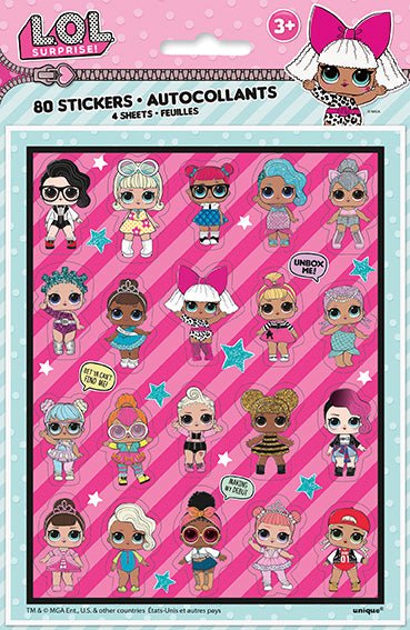 4 LOL Tattoo Sheets/Favors - JJ's Party House
