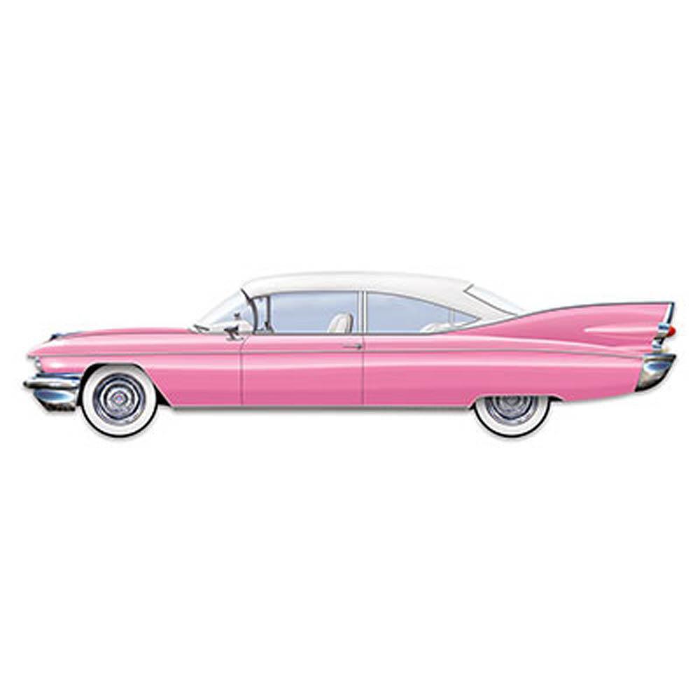 50s Pink Cruisin' Car Cutout - JJ's Party House