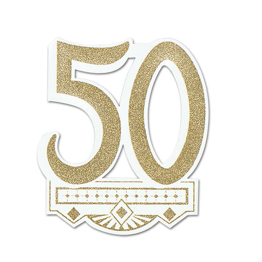 50Th Anniv Crest Decoration - JJ's Party House