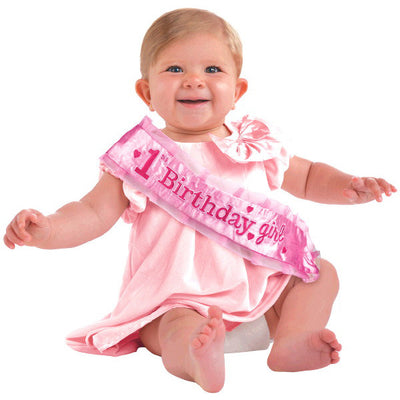 Girls 1st Bday Sash
