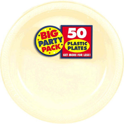 Vanilla 10.25'' Plastic Plates 50ct