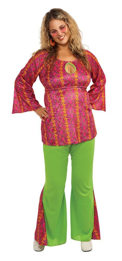 Adult 60s Girl Plus Size Costume - JJ's Party House