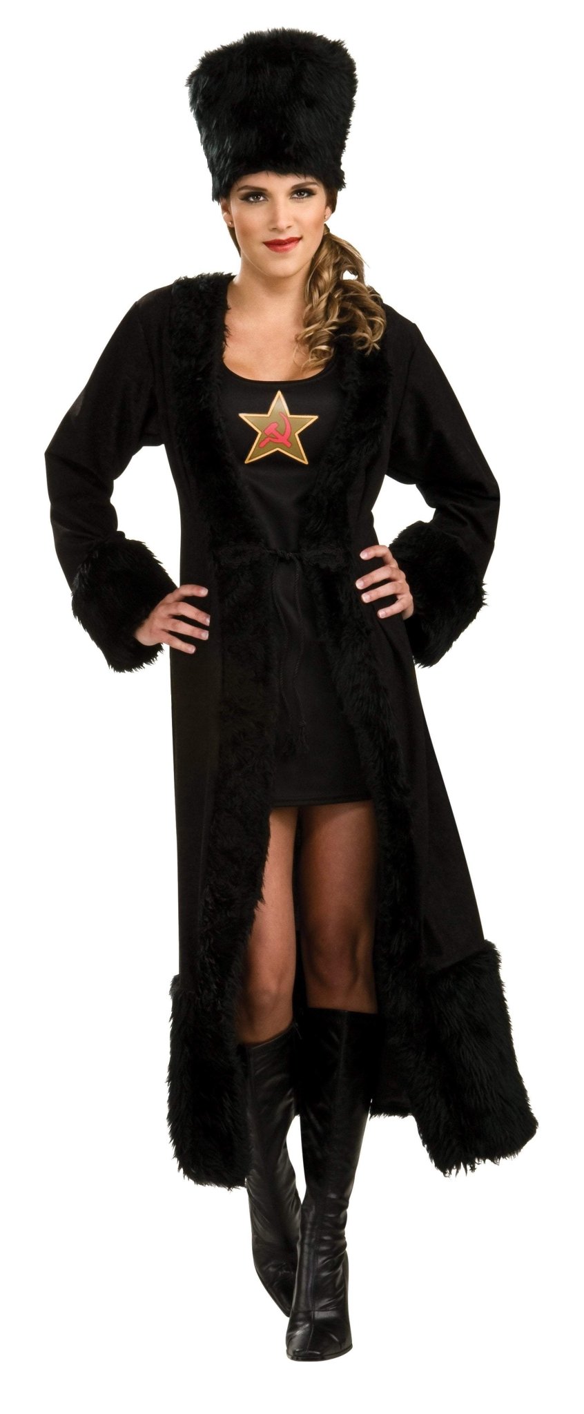 Adult Black Russian Female Costume - JJ's Party House