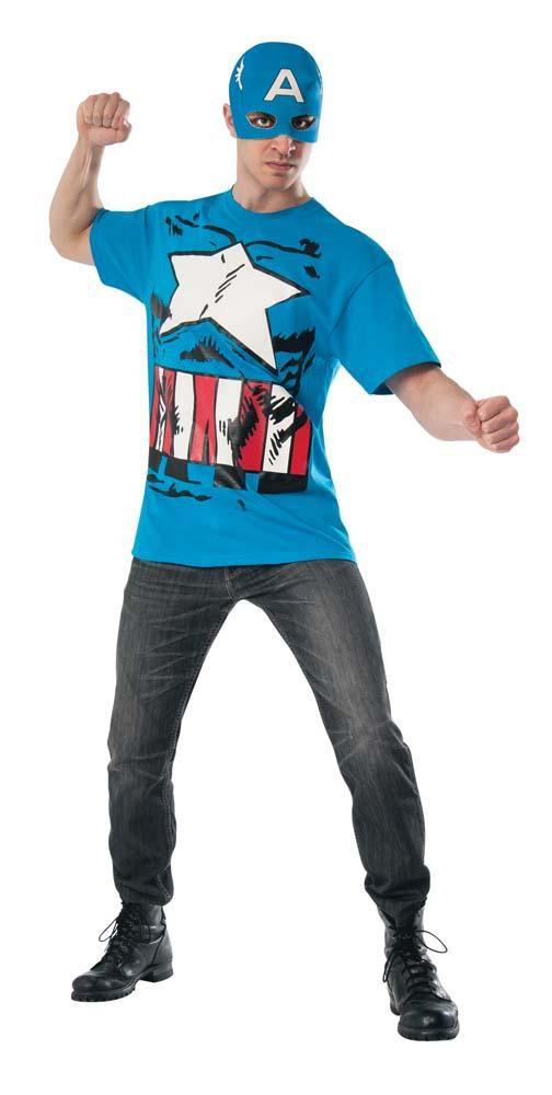 Adult Captain America T-Shirt - JJ's Party House